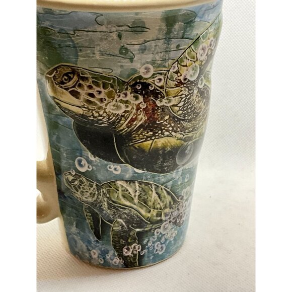 SeaWorld Sea Turtle Ceramic Mug 16oz Fun Drinkware for Ocean Lovers - Picture 8 of 11